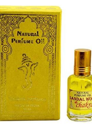 Індійські масляні духи sandal wood (сандал) chakra 10 мл