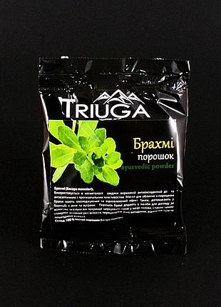 Порошок брахмі від триюга - натуральна маска від випадіння волосся, аюрведичне засіб, 50 г