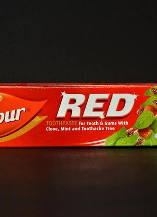 Большая зубная паста с перцем dabur red (дабур ред) 200 г