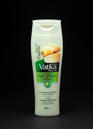 Шампунь vatika garlic від dabur - з екстрактом часнику від випадіння волосся, 200 мл