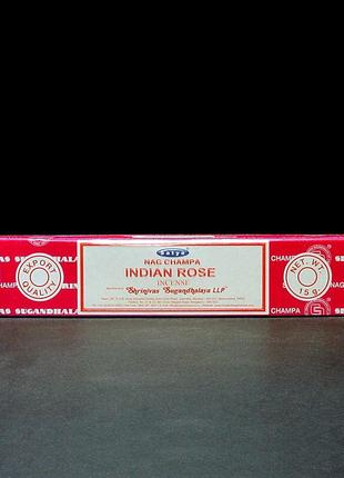 Натуральные благовония indian rose satya (индийская роза сатья) 15 г1 фото