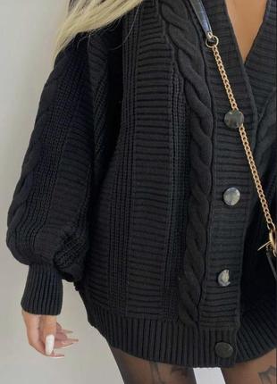 Стильний кардиган чорного кольору 🖤