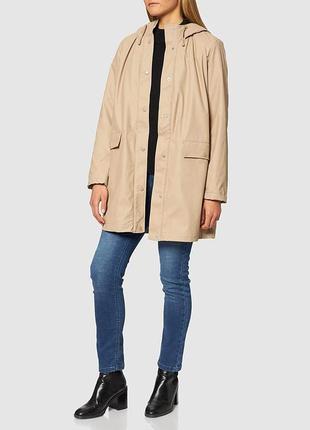 Жіноча куртка, пальто шкіра бежевий з капюном 36  vero moda2 фото
