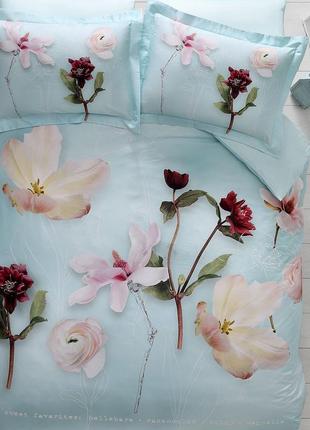 Постельное белье tivolyo home floris делюкссатин семейный