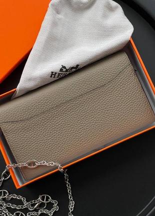 Клатч кошелек женский кожаный в стиле hermes2 фото