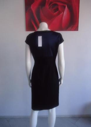 Diane von furstenberg р 48 элегантное комбинированное платье шёлк + джерси3 фото
