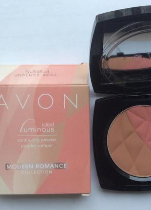 Мерехтлива пудра ніжне сяйво(відтінок rose contour) avon