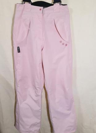 Детские лыжные брюки брюки с подтяжками, полукомбинезон на девочку ростом 152 см.3 фото