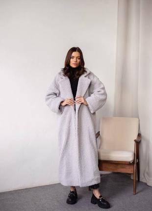 😍довга шубка oversize з еко хутра на підкладці 😍