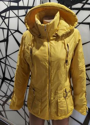 Куртка лыжная, зимняя  snow beauty желтая 44-461 фото