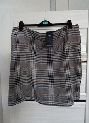 Брендовая новая трикотажная юбка р.18-20.