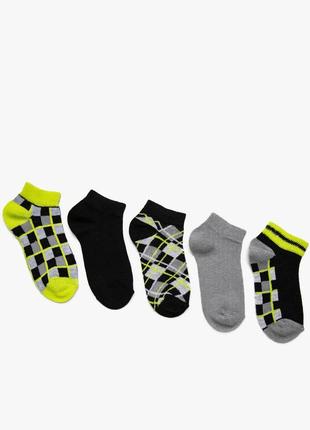 5-6 років новий фірмовий набір комплект хлопчику 5 пар шкарпетки koton носки