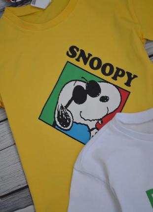 1-2 роки 86-92 см новий фірмовий набір футболок футболка хлопчику снупі snoopy lc waikiki вайкікі8 фото