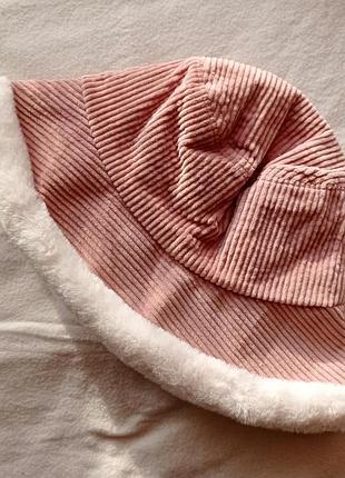 Рожева зимова панамка