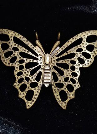 Vintage story подвеска бабочка металл