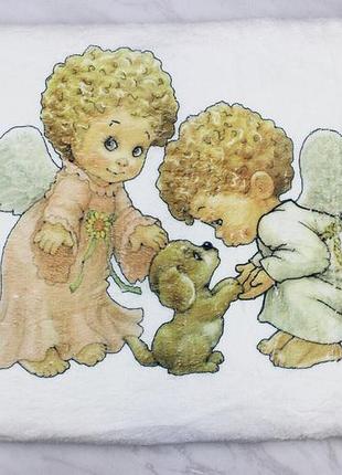 Крыжма велсофт плед для крещения для девочки и мальчика турция