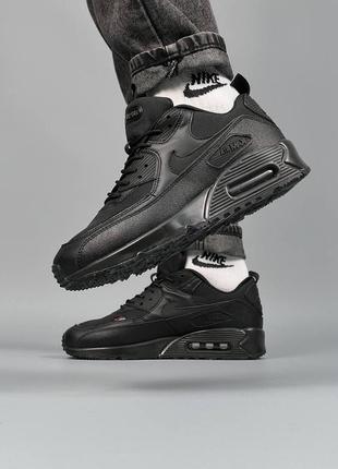 Мужские черные кроссовки найк айр макс 90, nike air max 90, кроссовки мужское найк