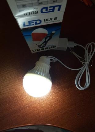 Led лампа від usb 5 вт1 фото