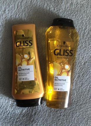 Шампунь schwarzkopf gliss hair repair