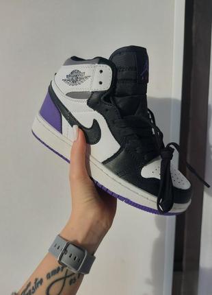 Nike air jordan retro purple black