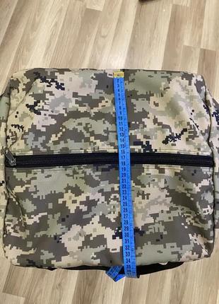Армейская большая сумка баул / рюкзак на 130 л. - пиксель6 фото