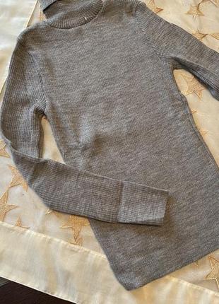 Сірий/чорний гольф жіночий