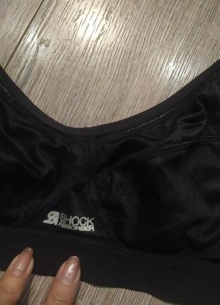 34а,75а,shock absorber sport bra,d+ max support, черный спортивный бюстгальтер,новый6 фото