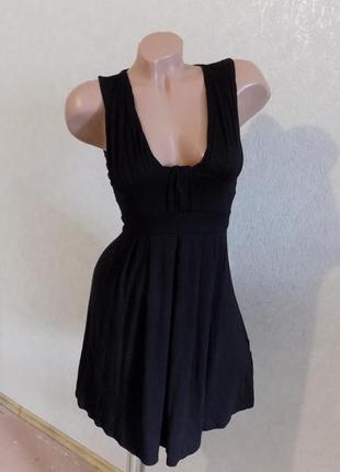 Платье черное стрейчевое, размер 38-42