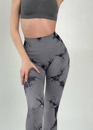 Леггинсы махорные лосины с пуш-ап эффектом высокая талия