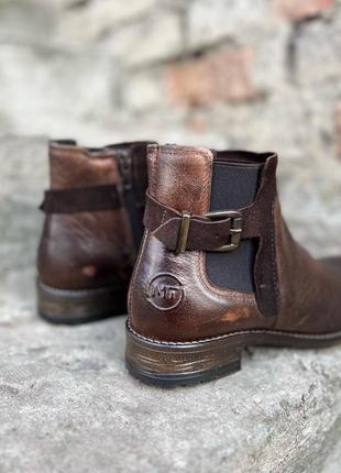Утеплені черевики челсі marco tozzi /німеччина/ з натуральної шкіри 3