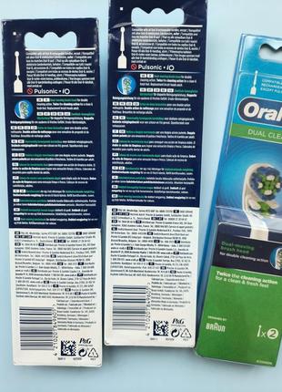 Oral-b/braun dual clean! оралб дуал! запаски! набор 2шт!2 фото