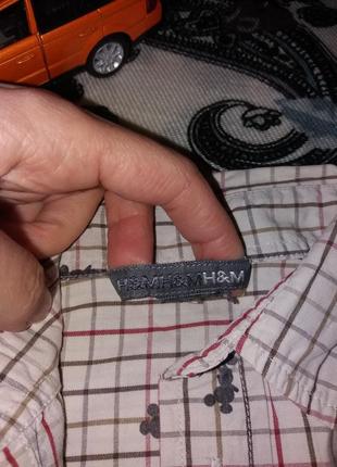 Классная рубашечка от h&m на 2-3 года2 фото