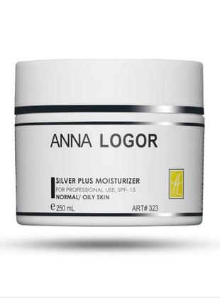 Крем увлажняющий с коллоидным серебром art. 323 anna logor silver plus moisturizer 250 мл l