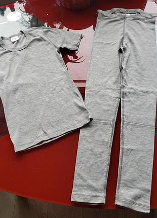 Alive термобілизни комплект лосини футболка хлопчику дівчинці 7-8 л 122-128 см новий