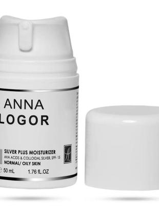 Крем увлажняющий с коллоидным серебром art.323 anna logor silver plus moisturizer 50 мл l