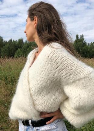Кардиган оверсайз з вовни альпака10 фото