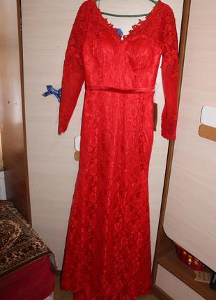 Супер стильне круживне нарядне  платья , випускне ,  свадібне  dly fashion