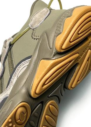 Чоловічі кросівки adidas originals ozweego khaki7 фото