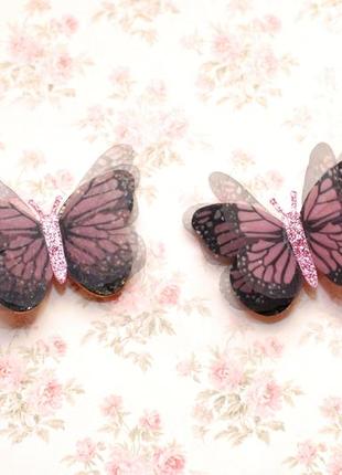 Воздушные заколки-бабочки3 фото
