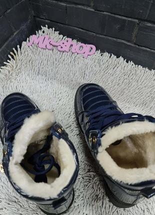 Женские подростковые зимние на меху ботинки fashion 36 размер bp-23 фото