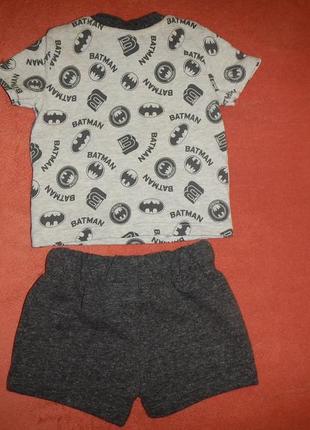 Комплект вatman tesco р.1мес(56см) футболка и шорты2 фото