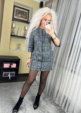 Платье джакарт в клетку 7