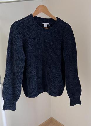 H&amp;m темно синий свитер