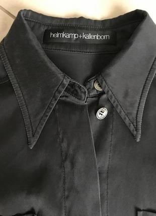 Блуза шёлковая фирменная дорогой бренд helmkamp+kallenborn размер s3 фото