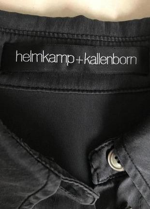 Блуза шёлковая фирменная дорогой бренд helmkamp+kallenborn размер s4 фото