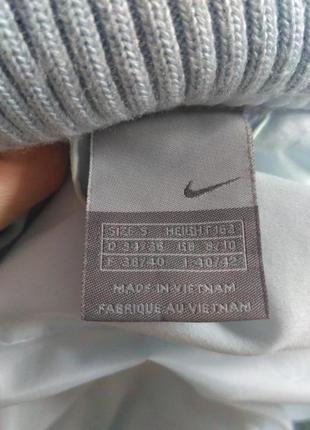 Нежно голубое пальто nike на натуральном пухе3 фото