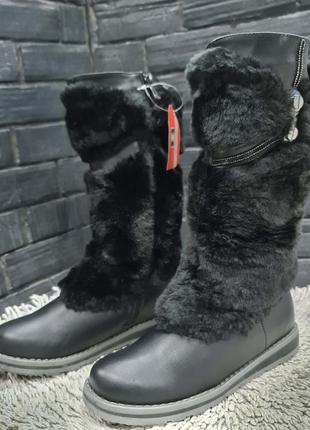 Жіночі зимові чоботи на хутрі steel-land 36 розмір 617