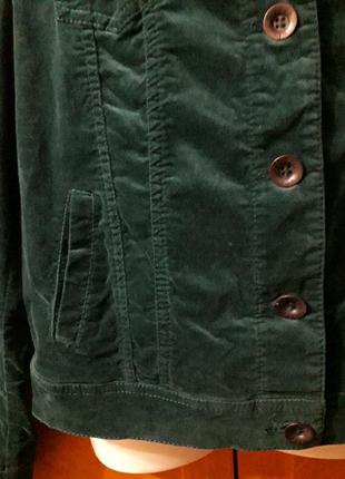Брендовий бархатний бавовняний жакет , піджак  р.38 від lerros7 фото