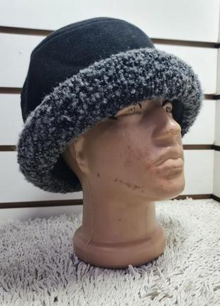 Зимняя фетровая шапка шляпа christoff  на флисе 29924