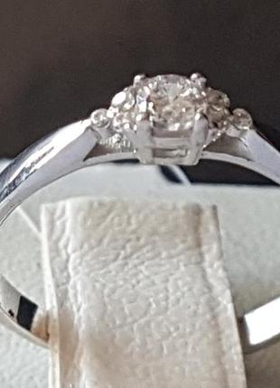 Срібне кільце з фіанітами. артикул 901-01005